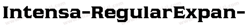 Intensa-RegularExpan字体转换