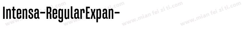 Intensa-RegularExpan字体转换
