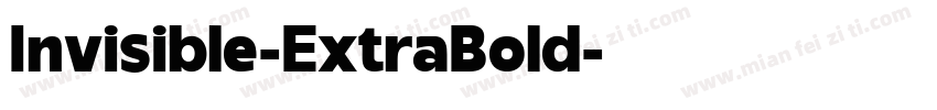 Invisible-ExtraBold字体转换