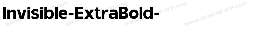Invisible-ExtraBold字体转换