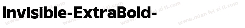 Invisible-ExtraBold字体转换