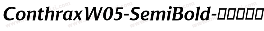 ConthraxW05-SemiBold字体转换
