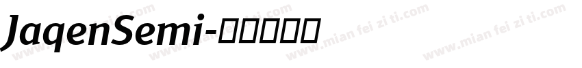 JaqenSemi字体转换