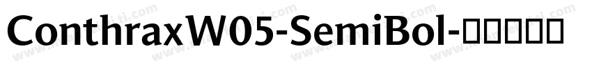 ConthraxW05-SemiBol字体转换