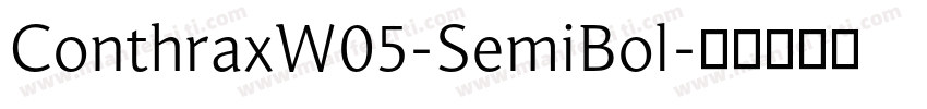 ConthraxW05-SemiBol字体转换