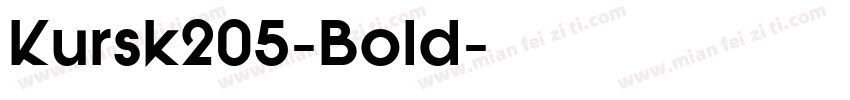 Kursk205-Bold字体转换