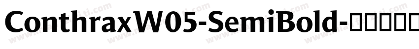 ConthraxW05-SemiBold字体转换