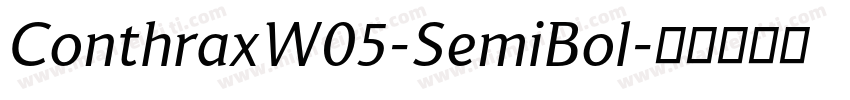 ConthraxW05-SemiBol字体转换