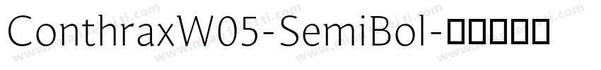 ConthraxW05-SemiBol字体转换