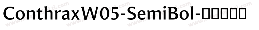 ConthraxW05-SemiBol字体转换