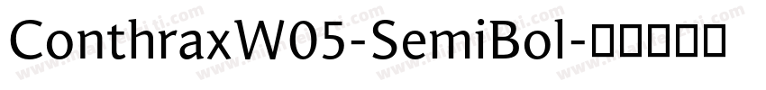 ConthraxW05-SemiBol字体转换