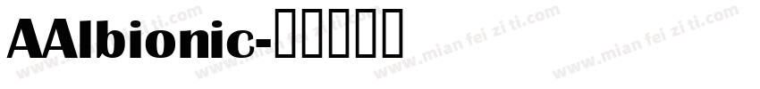 AAlbionic字体转换