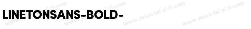 LinetonSans-Bold字体转换