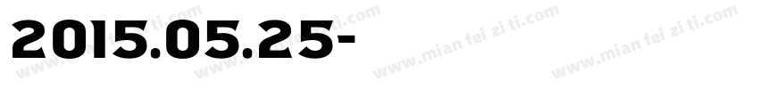 2015.05.25字体转换