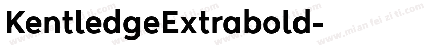 KentledgeExtrabold字体转换