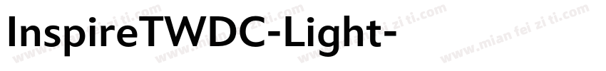 InspireTWDC-Light字体转换