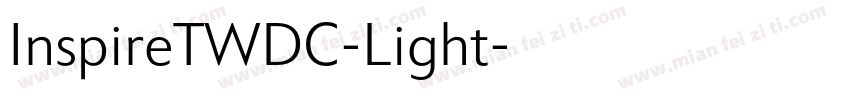 InspireTWDC-Light字体转换