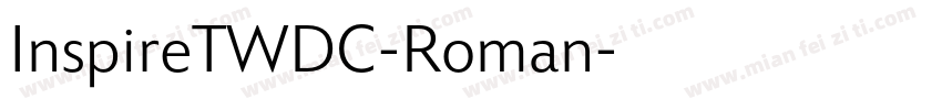 InspireTWDC-Roman字体转换