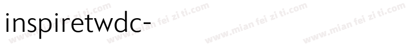 inspiretwdc字体转换