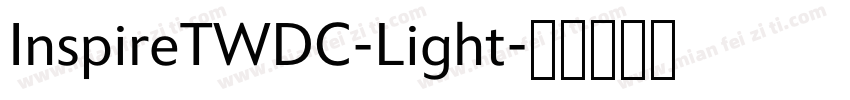 InspireTWDC-Light字体转换