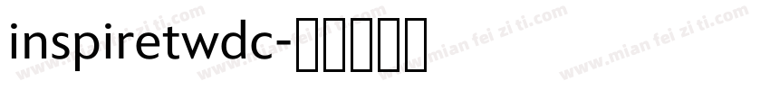 inspiretwdc字体转换