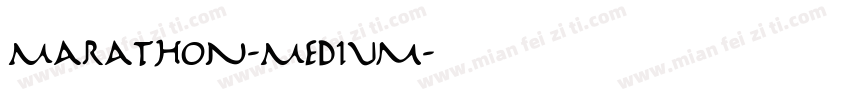Marathon-Medium字体转换