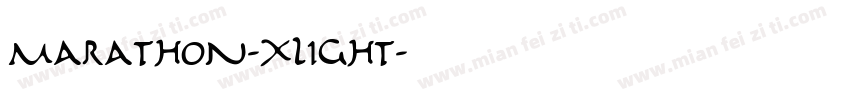 Marathon-Xlight字体转换