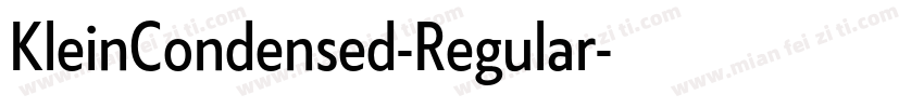 KleinCondensed-Regular字体转换