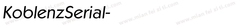 KoblenzSerial字体转换