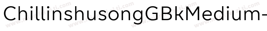 ChillinshusongGBkMedium字体转换