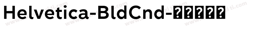 Helvetica-BldCnd字体转换