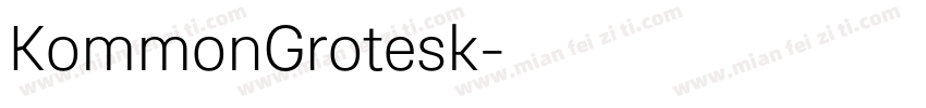 KommonGrotesk字体转换