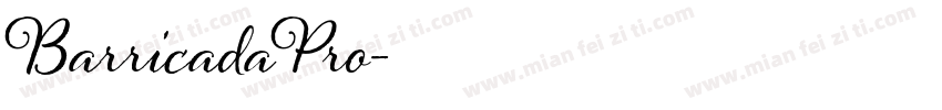BarricadaPro字体转换