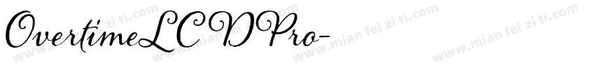 OvertimeLCDPro字体转换