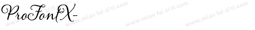 ProFontX字体转换