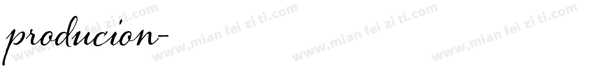 producion字体转换