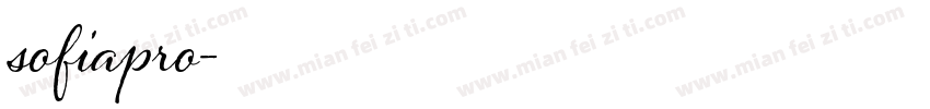 sofiapro字体转换