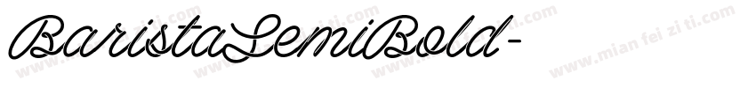 BaristaSemiBold字体转换