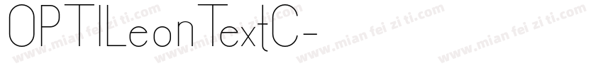 OPTILeonTextC字体转换