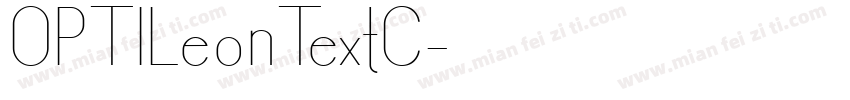 OPTILeonTextC字体转换