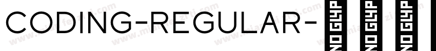 coding-Regular字体转换