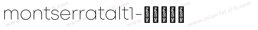montserratalt1字体转换