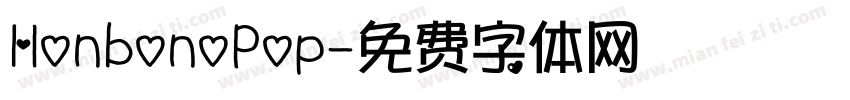 HonbonoPop字体转换