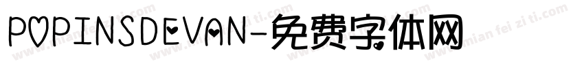 POPINSDEVAN字体转换