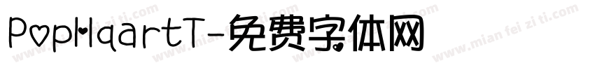 PopHqartT字体转换
