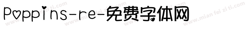 Poppins-re字体转换