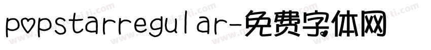 popstarregular字体转换