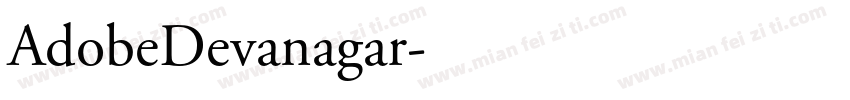 AdobeDevanagar字体转换