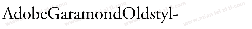 AdobeGaramondOldstyl字体转换