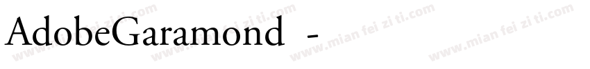 AdobeGaramond字体字体转换